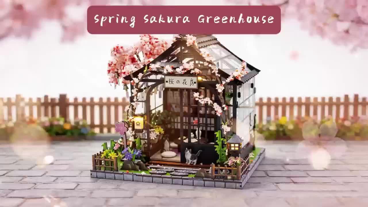 Miniature Model House Wooden Assembly Handmade Toy